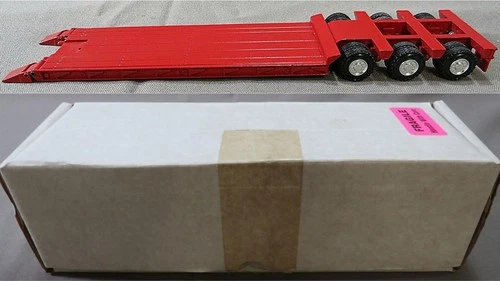 MINT! CONRAD 1:50 SCALE RED TALBERT LOWBOY FLATBED TRAILER MODEL 0012 W GERMANY