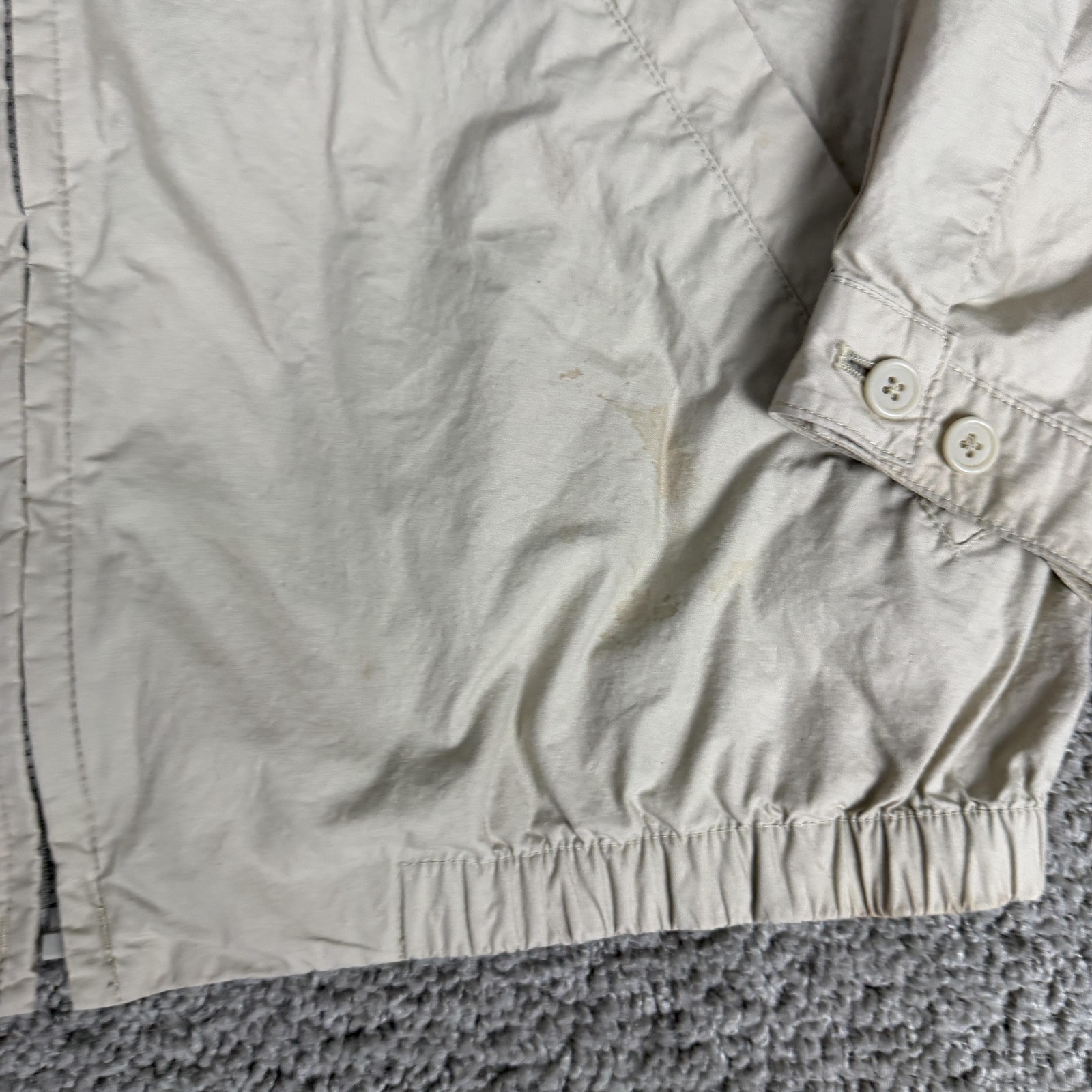 Brooks Brothers Jacket Mens XL Beige Golf Lined Windbreaker Bomber Full Zip thumbnail 9