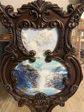 1900s Rocco Style Hand Painted Seascape Absolutely Gorgeous Rare