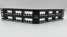 Panduit CPPA24FMWBLY 48-Port Flat Angled Flush-Mount Patch Panel Cover
