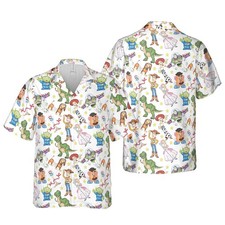 Toy Story Hawaiian Button Down Shirt Unisex Adults S-5XL