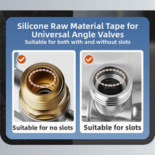 Silicone Sealing Gasket Washer for Faucet Triangle Valve 2.4cm x 1.3cm Blue