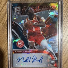 Panini Spectra Aspiring Nathan Knight #ASP-NKN Hawks Astral Prizm /35 Rookie Au…
