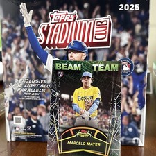 Marcelo Mayer Beam Team 2025 Topps Stadium Club SSP Red Sox 1:720 Mega Box