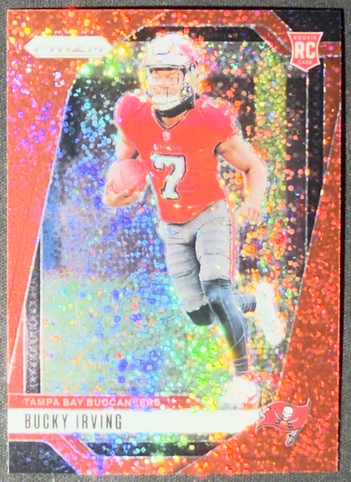 2024 Panini Prizm Rookie Red Sparkle Bucky Irving #316 SSP Tampa Bay Buccaneers
