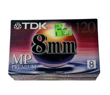 TDK 8mm MP Premium 120 Video Tape 2 Pack Sealed Hi8 Handycam Camcorder Lot