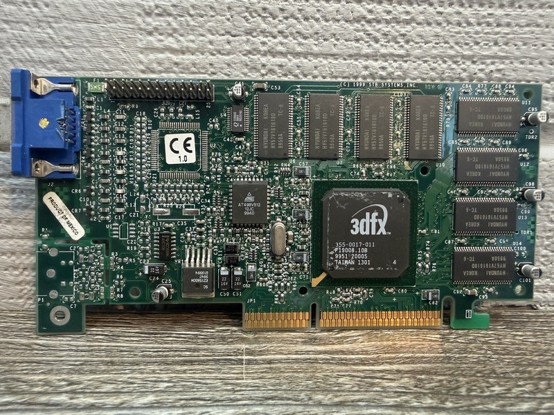 3DFX VOODOO3 AGP Graphics Card - NO HEATSINK. PCB#210-0364-003