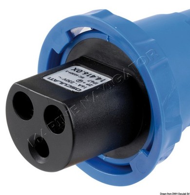 OSCULATI Cruiser 3P Stecker 16 A 230 V