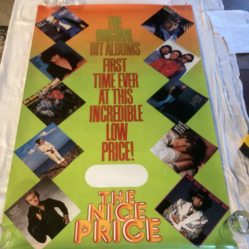 The Nice Price Poster Promo Country Stars 1984 Willie Nelson Merle  24” X  36”