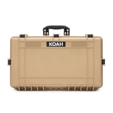 Koah Weatherproof Hard Case with Customizable Foam 28 x 17 x 7 In Tan