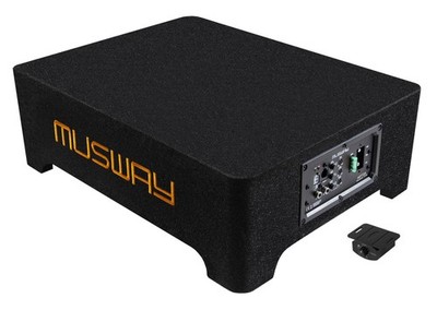 Musway MF110A Aktiv Active Subwoofer mit Endstufe Verstärker  Flach klein kompak