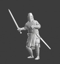 Northern Crusades Miniatures Medieval Crusader Foot Knight Great Helm  Sword 3D