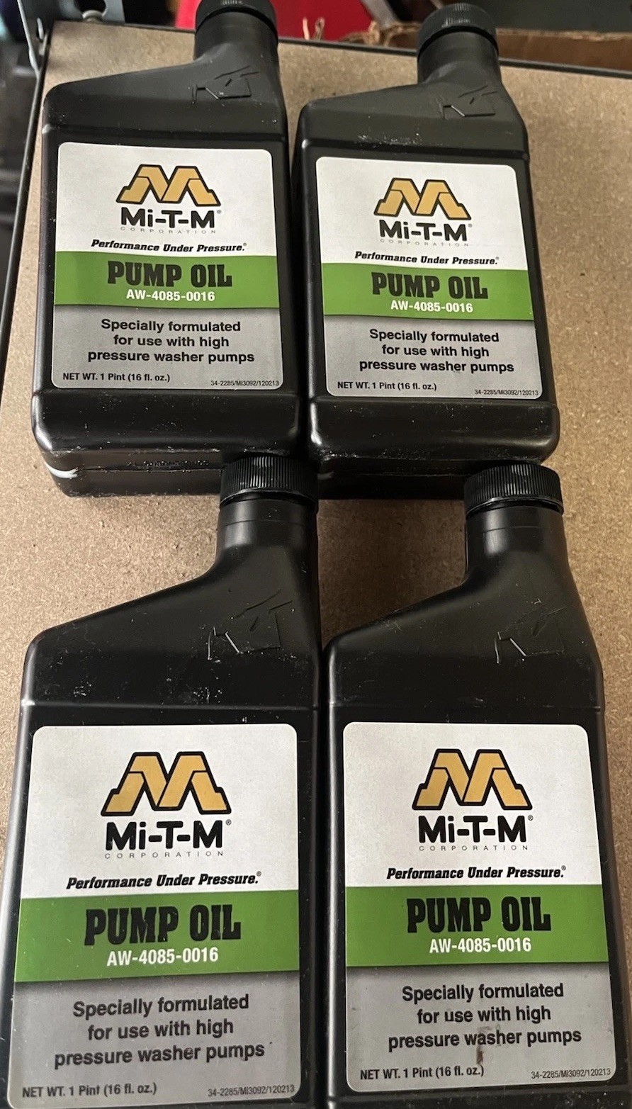 4 Pack Mi T M AW-4085-0016 Power Washer Pump Oil for Pressure Washers