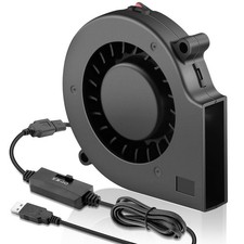 Wathai 75mm x 15mm USB Cooling Fan 5V DC Brushless Turbo Small Computer