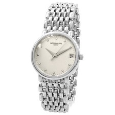 Patek Philippe Watch Calatrava 3998G Diamond Dial- Inventory 8453 White Gold 2