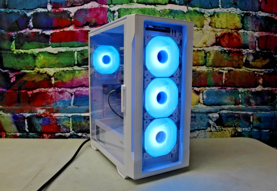 Custom RGB Gaming Desktop PC Intel Core i7 3.40 Quad 32 GB SSD Nvidia RTX 5060 - Image 2 of 4