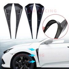 2 Pcs Universal Car Fender Side Vents TPU Spoiler Fender Decorative Stickers