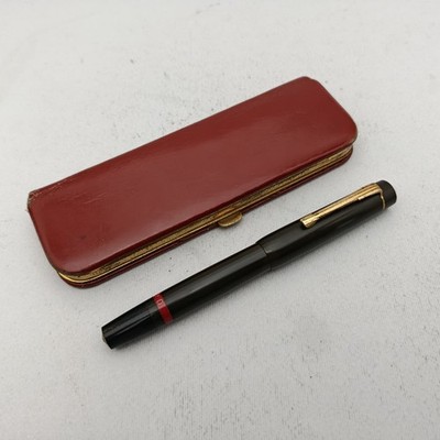 Rotring Rapidograph No. 0 Piston Filler In Leather Case Vintage 50s  RARE