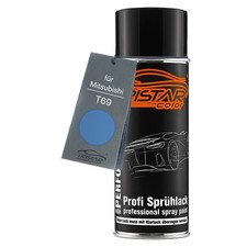 Autolack Spraydose für Mitsubishi T69 Medium Blue Metallic Basislack Sprühdose