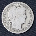 1905-S Barber Half Dollar 90% Silver Key Date San Francisco G