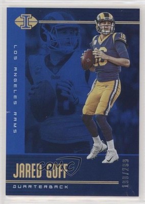 2019 Panini Illusions Trophy Collection Blue /299 Jared Goff #38 2qw