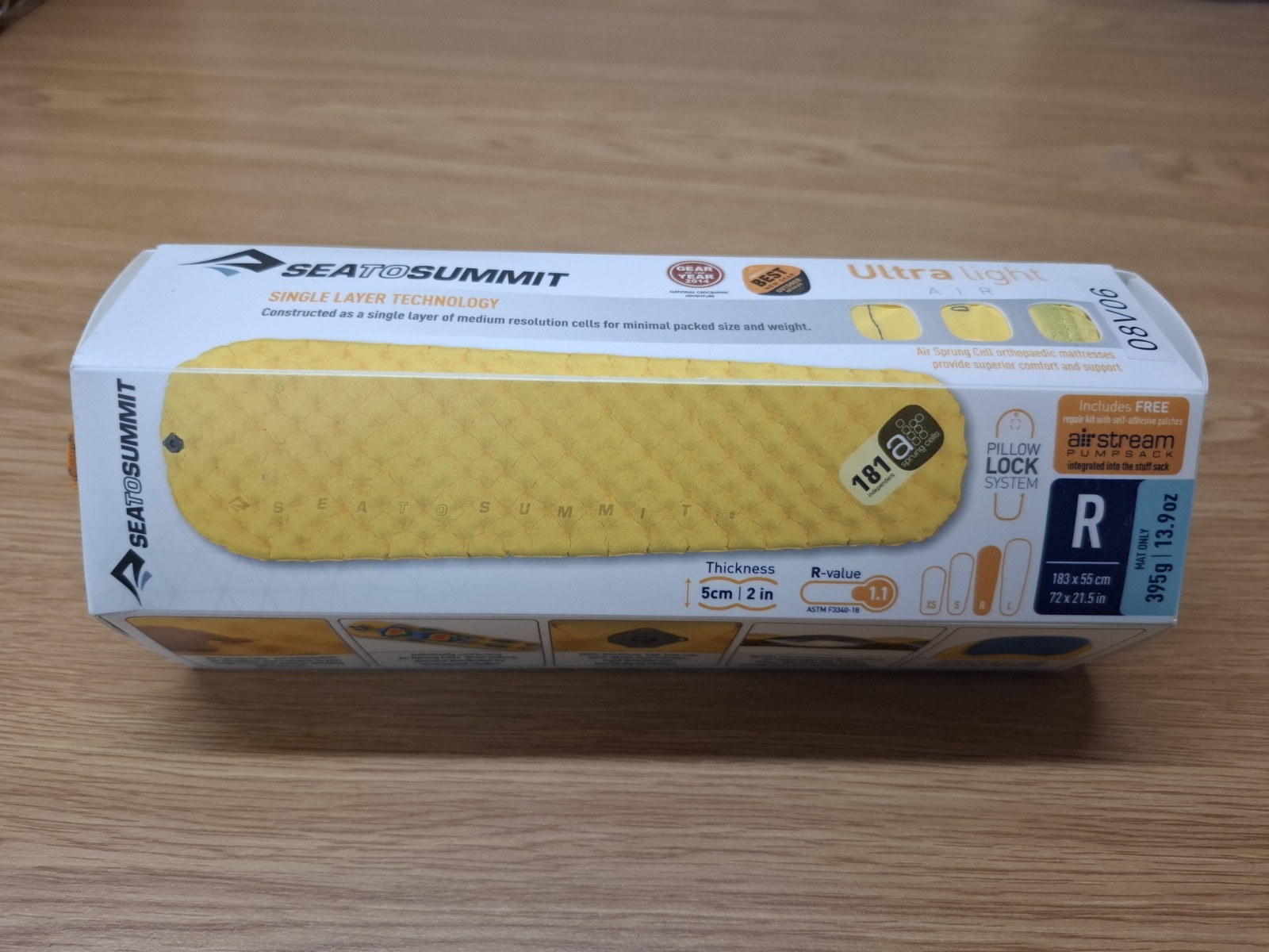 Alfombra para dormir Sea To Summit ultraligera aislada ASC regular amarilla nueva