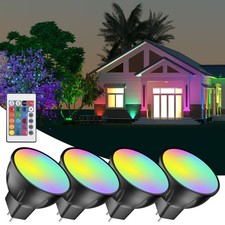 RGB MR11 Color Changing LED Bulbs with Remote Control, Warm White Multi Col...