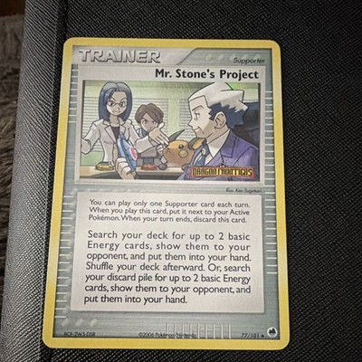 Pokémon Mr. Stone's Project 77/101 Dragon Frontiers Reverse Holo Uncommon Suppo 