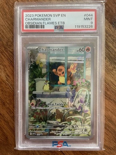 2023 POKEMON SVP EN-SV BLACK STAR PROMO #044 CHARMANDER PSA 9