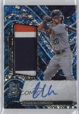 2022 Panini Chronicles Spectra Neon Blue Prizm 85/99 Chas McCormick Auto 12ty