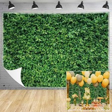 Green Leaves Backdrop - Nature Greenery Polyester Photography Background for ...