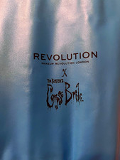 Revolution Tim Burton's Corpse Bride Makeup Brush Set, Blue Case Angled/Flat