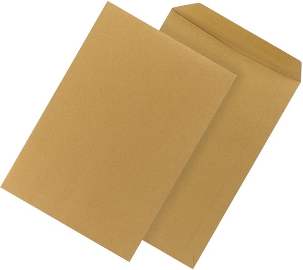 250 Versandtaschen BriefumschläGe UmschläGe Din B4 250 X 353 Mm Braun 110G/Qm-image
