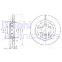 Delphi 2X Bremsscheibe Hinten Ø269 Mm BelüFtet FüR Audi A8 4D2 4D8 4.2 Quattro