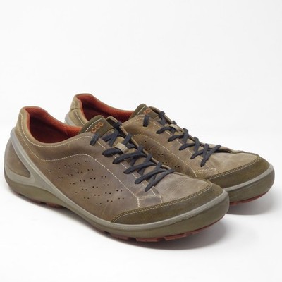 ECCO Mens Grip Urbaneering Sneakers Dark Clay/Cocoa Brown Leather 45 / 11-11.5