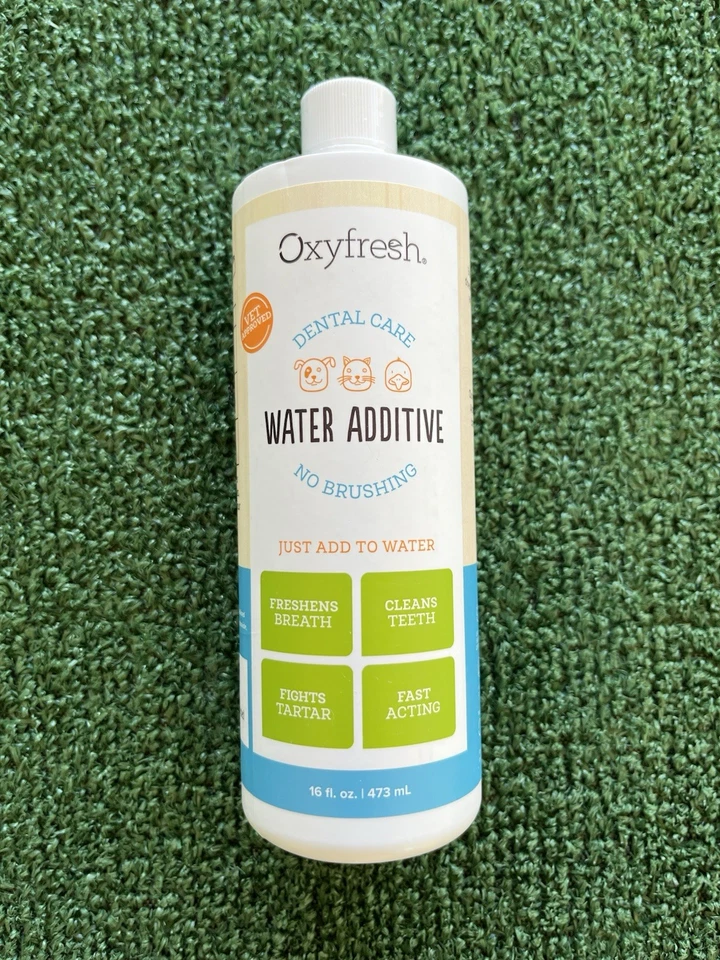 Aditivo de agua fresco para el cuidado dental Oxyfresh para mascotas - 16 oz x 2 botellas Foto 2 de 4