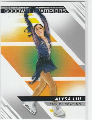 ALYSA LIU RC 2022 UPPER DECK GOODWIN CHAMPIONS #38 FEMALE SKATING CHAMPION