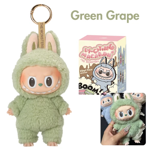 POP MART Labubu The Monsters Macaron Plüsch Puppe Spielzeug Schlüsselanhänger - Bild 15 von 33