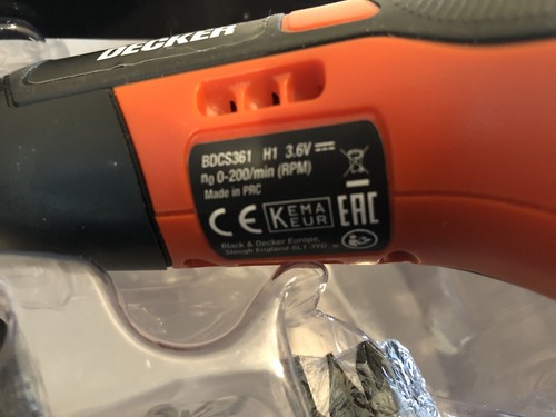 Destornillador recargable activado por movimiento Black & Decker BDCS361 GWO - Imagen 7 de 8