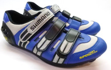 Shimano SPD-SL Cycling Shoes, Model SH-R 097M, Size 7.5 (25.8cm) Blue