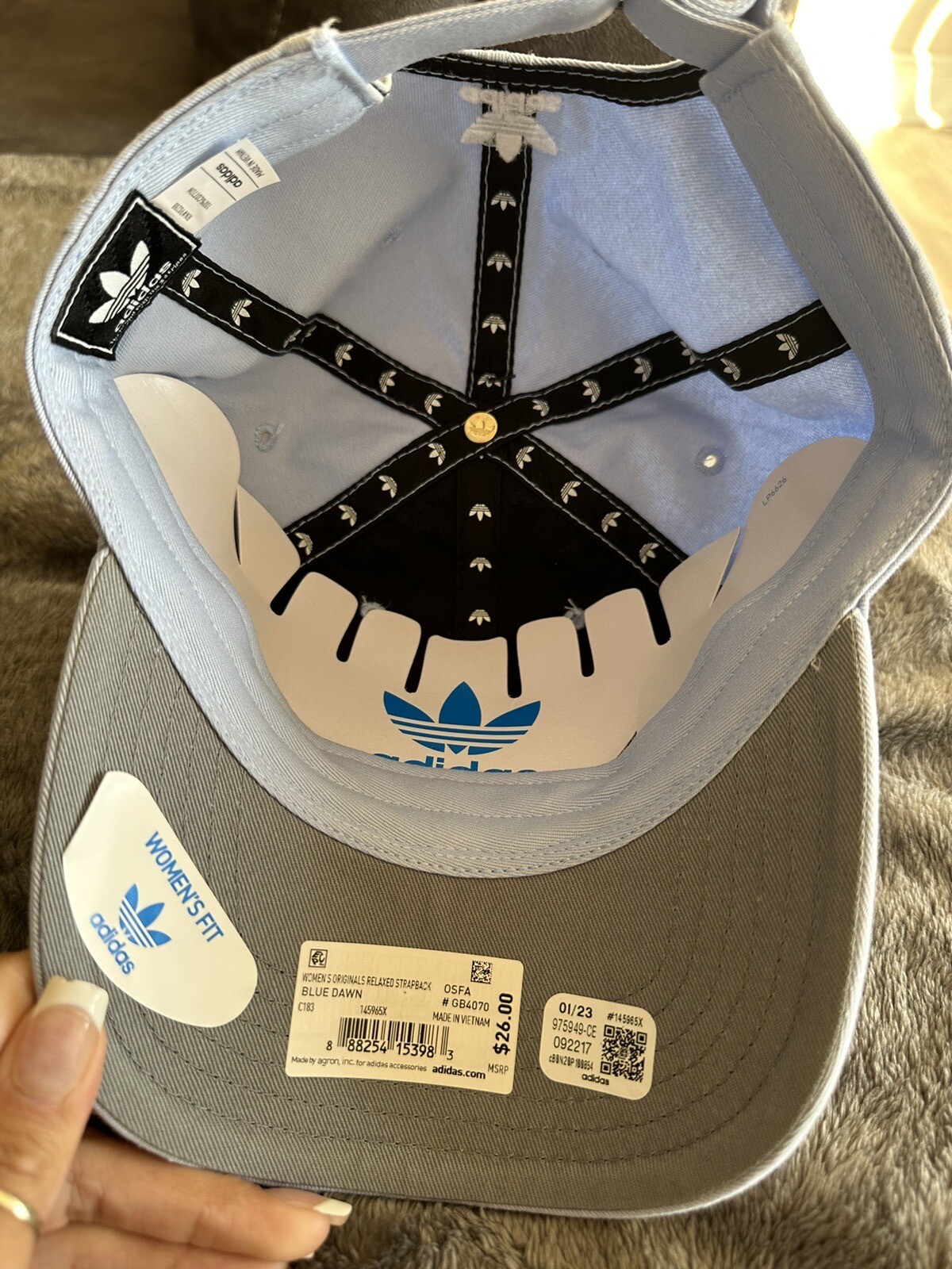 Adidas Originals Adjustable Hat Light Blue Unisex