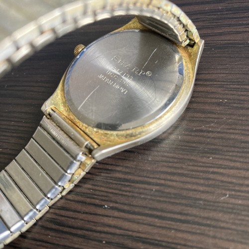 Mens Ladies Sharp Stainless Steel Gold plated Day Date Quartz Expand Watch (5) - Picture 4 of 4