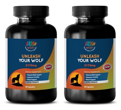750mg - UNLEASH YOUR WOLF - male enhancement - Orgasm Booster - 2B 120Ct