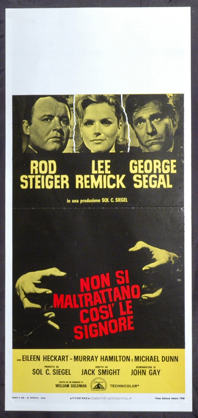 Locandina originale film Non si maltrattano così le signore (1968) - Regia di Jack Smight