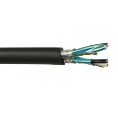 14 AWG 2 Pair SPOS Instrumentation Cable PVC Jacket Black 600V