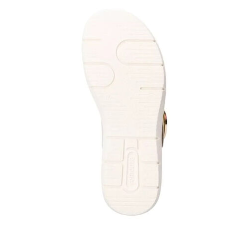 LADIES REMONTE D2K50-80 BEIGE LEATHER FLAT SANDALS - Picture 4 of 7