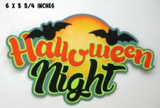 HALLOWEEN NIGHT paper piecing TITLE Premade Scrapbook Pages Rhonda