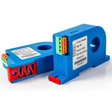 22mm Current Transmitter Hall Effect AC/DC Hole Transducer 4-20mA 0-10V 1-5V