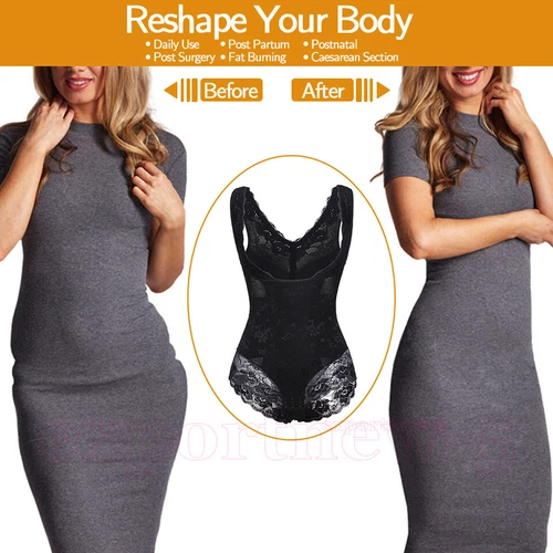 Damen Cincher Ganzkörpershaper Fajas Reductoras Colombianas Fitness Shapewear - Bild 11 von 22
