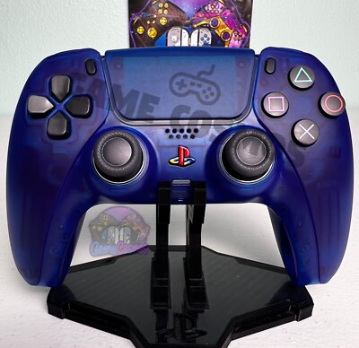 Custom Retro PS2 Theme - Clear Blue - Custom Wireless Controller for PS5 Or PC